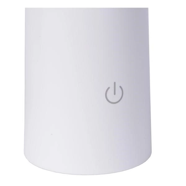 Lucide JIVE - wiederaufladbare Tischlampe Innen/Außen - Akku/Batterie - Ø 13,7 cm - LED Dim. - CCT - 1x3W 2800K/6500K - IP44 - Weiß - detail 5